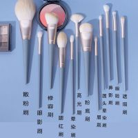 高颜值化妆刷套装全套遮瑕刷子眼影刷粉底刷软毛便捷收纳 10支装[无刷包]