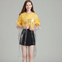 金华销量过百透明雨衣长款全身成人便携时尚防暴雨外套中长单人女 时尚款(无背包) L