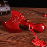 婚庆用品桃木斧头枕头下辟邪斧子结婚压床福镇宅斧头一斧压百祸 桃木斧子