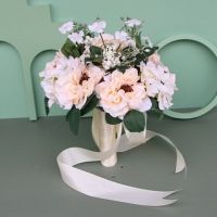 新娘手捧花结婚 仿真满天星玫瑰花束伴娘婚纱照拍摄道具 婚庆用品 大丽花