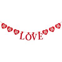 喜字贴立体结婚喜字婚房布置套装新房卧室门贴婚庆鞭炮装饰用品 love拉花