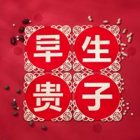 早生贵子提篮模板篮子子孙桶女方男方中式结婚大全干果用品全套 花边早生贵子模板