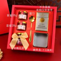 伴手礼女伴娘成品结婚创意礼盒随手礼喜糖盒结婚礼实用回礼小礼物 尊贵红-烟盒款1