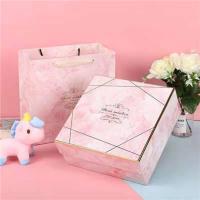 结婚伴手礼女伴娘伴郎婚礼新娘实用创意宝宝满月百天周岁回礼盒 礼品盒+礼品袋 梦幻粉+灯带