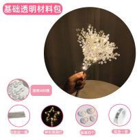 创意满天星花束生日礼物女闺蜜七夕情人节送女朋友diy手工材料包 白色材料包/400颗