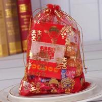 [50个装]喜糖袋纱袋婚庆糖果袋子喜糖盒结婚用品喜糖袋子批发 容量参考小德芙8-10颗[50只] 玫瑰花图案