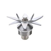 冰沙机配件通用豆浆机料理机大马力杯子破壁机上座搅拌杯壶桶加厚 2升方杯白色整套(配8叶刀俎)