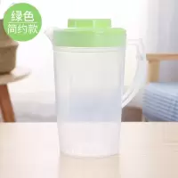 冷水壶耐高温大容量塑料凉水壶豆浆果汁花茶壶水杯扎壶 带茶隔2L 绿色2L