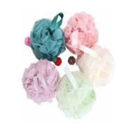 多个·沐浴花起泡球浴花球高档少女浴球不散 耐用浴球少女心可爱泡 沐浴球米白+粉色