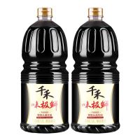 千禾味极鲜酱油1.8L*2瓶 特级头道生抽酱油 不加防腐剂 酿造酱油 2瓶味极鲜酱油(约8.6斤)