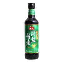 海天简盐生抽酱油调料批发酱油1.28L桶装500ml瓶装无碘盐炒菜凉拌 简盐酱油500ml一瓶
