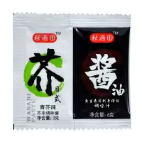天禾青芥辣酱油20包二合一鱼生寿司刺身芥末打包酱油第2件半价 [新品]秋海田芥末酱油包20包