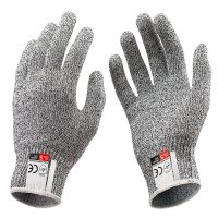 五级防切割防划伤手套HPPE耐磨干活防割伤劳动防护杀鱼专用手套 20cmS码(手小女士) 一双