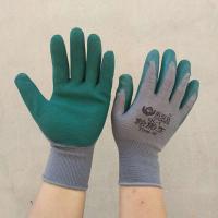 轮胎王橡胶劳保手套加厚耐磨工地工作防护挂涂浸干活平半挂皱纹胶 轮胎王平挂12双 均码