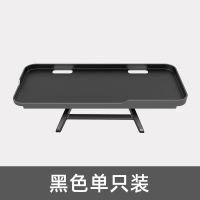 新款可调节免打孔电视机顶盒置物架显示器电脑屏幕挂架路由器收纳 1个黑色[适合9-12.5厘米距离]