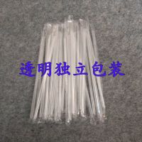 一次性果汁可乐吸管加长加硬独立包装细吸管0.6*23厘米500支 500支透明独立包装