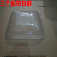 蛋糕防蝇烧烤塑料加厚防尘罩长方形面包烤盘透明盖子保鲜盖60x40 款式二 2.0厚(高透明)