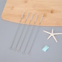 细长吸管刷奶瓶吸管刷子奶嘴刷宝宝奶瓶防烫夹子洗吸管杯刷子套装 细长管刷3支装[不够用]