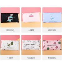 注水凝胶冰枕冰垫学生夏季午睡水枕头儿童降温夏天免冰凉加厚水枕 黑底恐龙