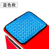 钓箱坐垫硅胶夏季凉垫防水透气加厚通用魔术贴冰垫四季小馒头坐垫 凝胶小馒头坐垫(蓝色)带魔术贴