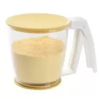 手动杯式面粉筛子手持按压式筛杯筛网烘焙工具面粉筛杯 手动杯式面粉筛子手持按压式筛杯筛网烘焙工具面粉筛杯