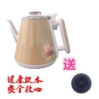 自动上水壶茶吧式饮水机不锈钢烧水壶免开盖通用小五环304专用壶 长嘴包胶壶-金色带漏斗(送耦合器)