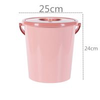 茶渣桶茶桶塑料废水桶功夫茶具配件茶台垃圾桶家用排水桶小茶水桶 粉色