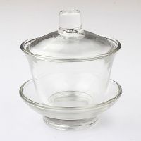 盖碗茶杯特大号陶瓷单个三才泡茶碗白瓷功夫茶具景德镇青花瓷带盖 光面玻璃盖碗(款)