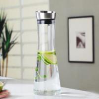 手工吹制高硼硅透明玻璃凉水壶丹麦风格SOLO冷水壶多种规格果汁壶 1200ml 小蛮腰扎壶