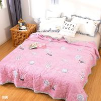 水洗棉空调被夏凉被双人夏季薄款被子儿童单人春秋夏天夏被可机洗 贝壳 100*140cm