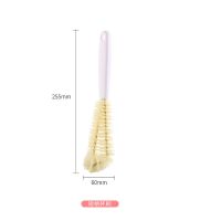 日本长柄洗杯子神器奶瓶刷360度旋转清洁刷茶杯刷瓶刷水杯刷杯刷 短柄