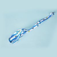 新款水杯背带绳可调节斜挎可托底通用硅胶卡通ins可爱水杯挂绳 可托底-蓝色星球