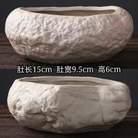 铜钱草水培花盆陶瓷大号清仓水仙花睡莲碗莲金钱草无孔水养专用盆 套二仿石头9.9元J