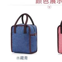 饭盒袋便当手提包饭桶保温袋学生上班族医院带饭保温袋最佳帮手 小号藏青 1个