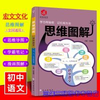2020版思维图解初中数学语文英语生物理化学历史地理政治思维导图 初中语文