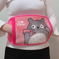 热水袋充电暖宫护腰带暖肚子可爱防爆卡通毛绒暖手宝电暖宝暖宝宝 印花小龙猫腰带[防爆热水袋]