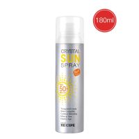 [鹿晗同款]玥之秘水晶防晒喷雾180ml清爽无色透明不花妆防晒霜 [180ml*单瓶可用一个夏季]