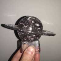 DIY手工水晶积木拼图生日礼物拼装小星球宇宙成年拼装拼图塑料灯 灰色星球材料包（需自己拼装）