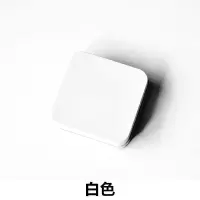 迷你收纳套盒子小铁盒随身的收纳盒便携创意安全套小清新黑白盒子 白色