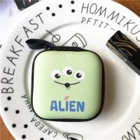 迷你小号卡通大集合耳机收纳包苹果airpods数据线零散钱整理盒子 大脸三眼仔 小号方形耳机包