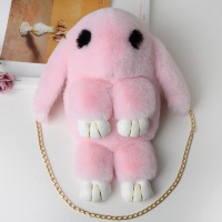 2021兔子包包新款lolita包女毛毛包小包包斜挎包单肩可爱装死兔包 浅粉色