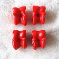 80后怀旧玩具彩色 羊嘎拉哈70-80年代超火爆童年的玩具买就送颜料 红色四粒沙包弹力球收纳袋