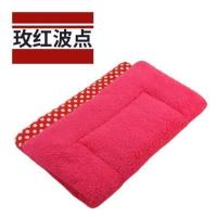 狗狗垫子冬季耐咬宠物垫子狗狗毛毯狗毯子猫窝狗窝垫子狗被子 玫红波点 S-(长47cm*宽37cm