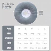 猫咪项圈伊丽莎白圈狗狗防舔软头套伊莉伊利沙白羞耻脖圈绝育用品 简约灰[棉布款] XS码[适合1-3斤]