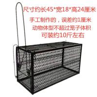 人道救助全自动捕猫笼逮抓捕捉流浪猫狗笼子特大号驱赶救援 中号救助笼45*18*24厘米