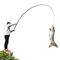 钓鱼竿鲤鱼鲫鱼竿7.2 米 手竿套装溪流竿短节台钓竿超轻超硬渔具 2.7米单竿