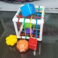 婴儿玩具宝宝益智彩虹塞塞乐0-3岁儿童6颜色认知12个月玩具摇铃幼 [特惠]彩虹DIY塞塞乐-正方体