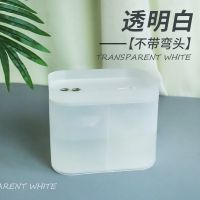 猫咪自动饮水机流动过滤大容量电动宠物自助饮水器带滤芯猫狗通用 [无弯头款]_ 水流涌出 (透明白)