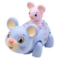 跳舞小老鼠婴幼儿电动玩具动物会走路唱歌仿真宝宝益智鼠年吉祥物 鼠年贺岁（电动小老鼠）6首音乐