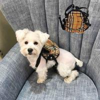 狗狗背包自背包泰迪背包自背包宠物书包狗狗书包金毛背包宠物背包 11*14(格子书包) 适合体重(5-45斤)之间的狗狗